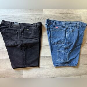 Men’s Wrangler & Lee Jean Shorts Size 38